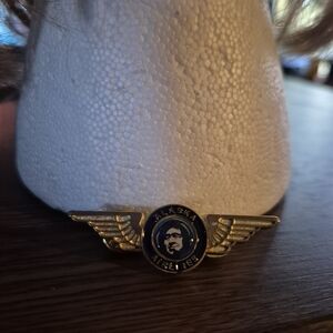 Gold Wing Pin - Black & Gold